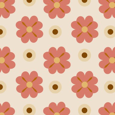 Güzel, kusursuz çiçek vektör deseni.