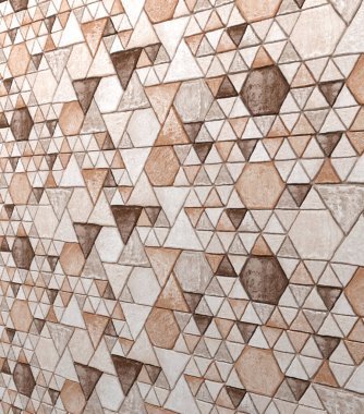 Soyut sanat deco arka planı, modern mozaik kaplama. 3B Hazırlama