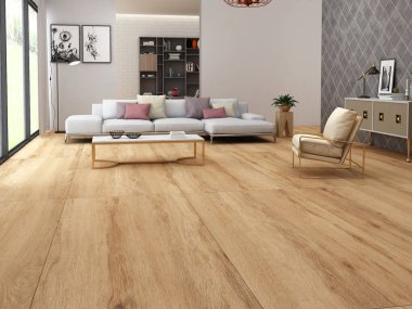 Klasik tarz odası, koltuklar ve sandalyeler var. Ortadaki sehpada kolye ışıkları ve duvar lambaları var. Belirsiz bir atmosferi var. 3B Hazırlama