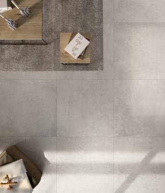 Doğa manzaralı modern oturma odası, zarif dekorlarla dekore edilmiş bir oda. 3B Hazırlama