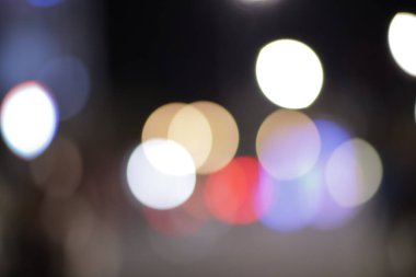 Bokeh lambaları koleksiyonu. Odaktan fotoğraf çekmek güzel bir bokeh yaratır.