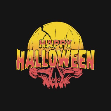 Mutlu Cadılar Bayramı Korkunç Yazdırma Yeniden Güncelleme Şablonu