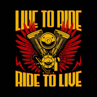 Tişört tasarımı, kapsül tasarımı şablonu için yaşamak