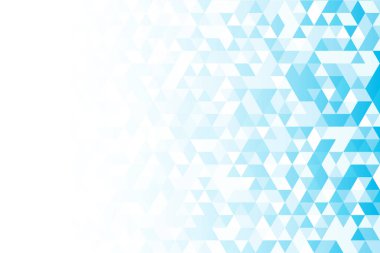 Asgari mavi geometrik şekiller vektör arkaplanı