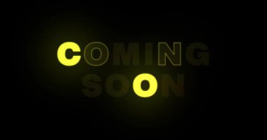 Altın Parıltı Efekti Titrek Animasyon 4K Döngülü Yakında Metin