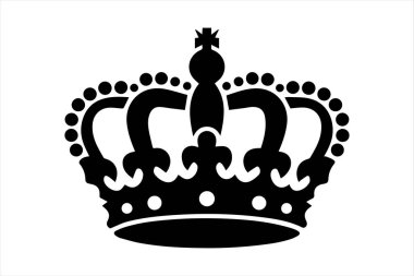 A royal crown symbol in aector art style clipart