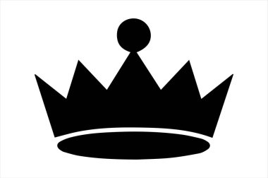 A royal crown symbol in aector art style clipart