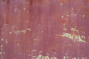 Çizik ve çatlaklarla metal doku. Paslı metal yüzey, eski paslı tasarım arka planı