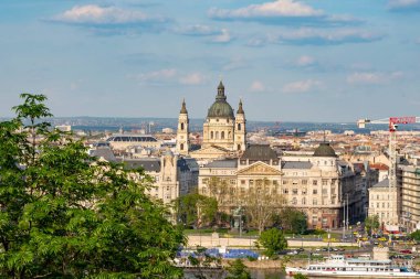 Budapeşte seti manzarası, Istvan Bazilikası. Şehir manzarası.