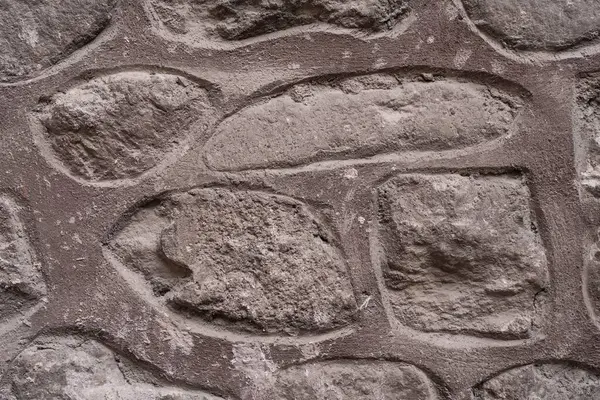 Tuğlalı eski taş duvar dokusu