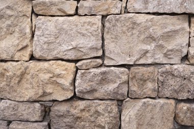 Mimarlık ve Arkaplan Tasarımı İçin Bej Taş Tuğla Duvar dokusu