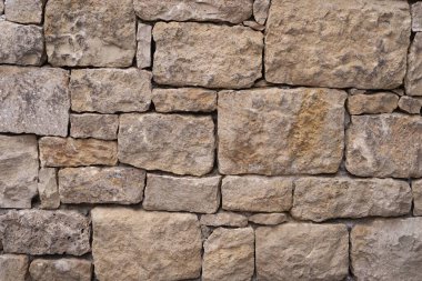 Mimarlık ve Arkaplan Tasarımı İçin Bej Taş Tuğla Duvar dokusu