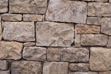 Mimarlık ve Arkaplan Tasarımı İçin Bej Taş Tuğla Duvar dokusu