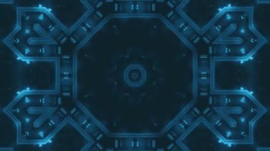 Şaşırtıcı Soyut Kaleydoskop Arkaplanı: Sanatsal Tasarımlar için Renklerin ve Şekillerin Dinamik Harmanlanması