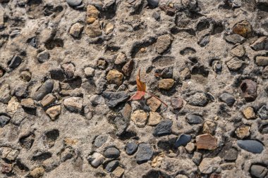 Doğal taş granit duvar zemini. Kusursuz bir doku. Her tarafı mükemmel döşenmiş. Taş. Taş zemin. Kaya duvarı