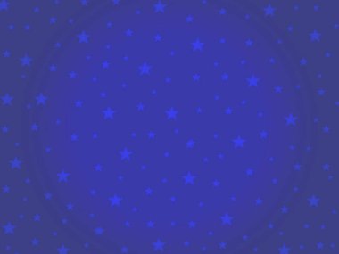 Yıldız arkaplanı. 4 Temmuz mavi arka plan modeli. Koyu mavi gökyüzü, rengarenk dokular, Anma Günü ve diğer Amerika Birleşik Devletleri bayramları.