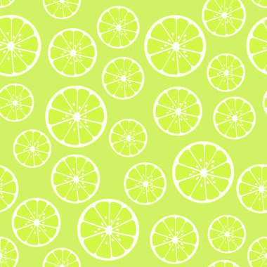 Limonsuz desen çizimi. Yaz titreşimleri. Yeşil arka planda yeşil limonlar. Meyve yinelenen arkaplan, C vitamini kaynağı