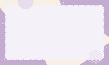 Şirin kawaii dalgalı soyut geometrik poster ve afiş arka planı