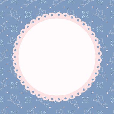 Şirin kawaii tatlı kelebek desenli arka plan dizaynı