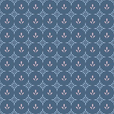 Kusursuz geometrik klasik çiçek desenli Vektör illüstrasyonuName