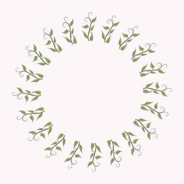 Renkli çiçek ve yapraklarla Laurel Çelenk Flora vektör çizimi. Pankart, poster, tebrik kartı, davetiye.