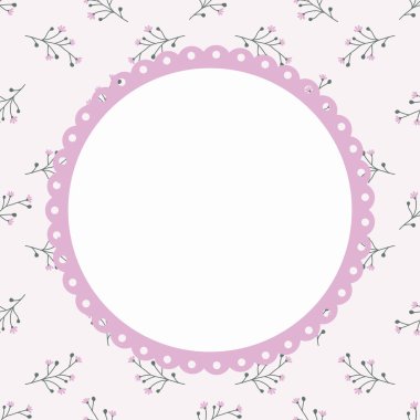 Şirin kawaii çerçeve not defteri not defteri ve çiçek desenli poster