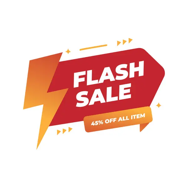 Stock vector Flash Sale Icon for Quick Promotion