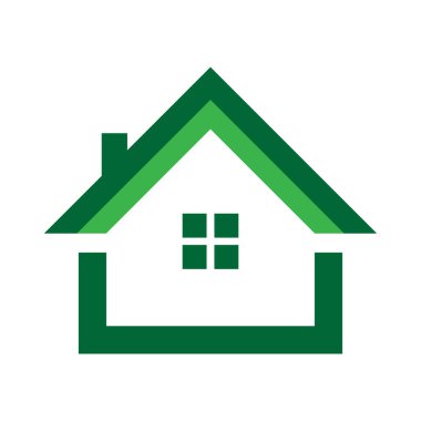 Modern Ev Logosu Tasarımı Çizim Vektörü