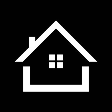 Modern Ev Logosu Tasarımı Çizim Vektörü