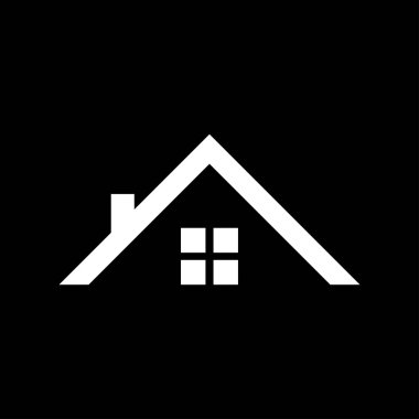 Modern Ev Logosu Tasarımı Çizim Vektörü