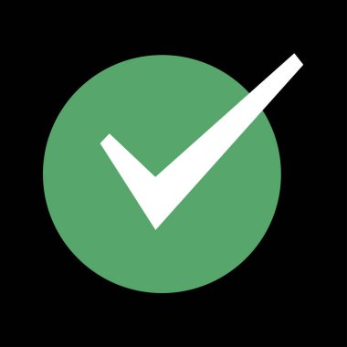 Onaylama ve Onaylama için Simgeyi Kontrol Et