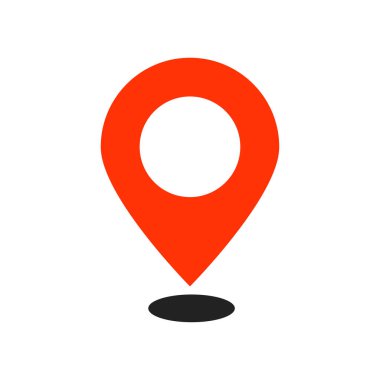 Location Pin Icon for Maps and Navigation clipart