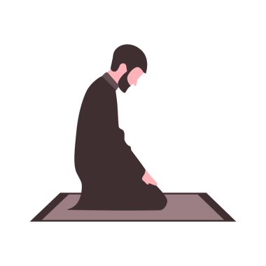 Dindar Müslümanlar Huzur içinde Dua eder ve ibadet ederler