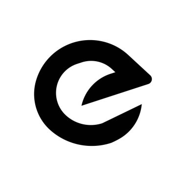 Marka Kimliği için Zarif E Harfi Amblemi