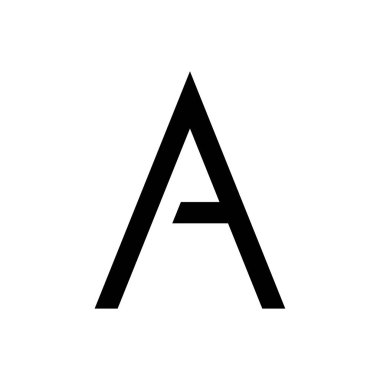 Modern Markalar İçin Sanatsal Monogram A Logosu