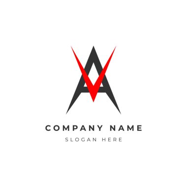 Dinamik AV Monogram Logo Tasarım Şablonu