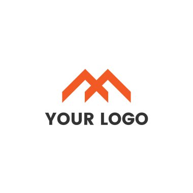 Kurumsal Kimlik Tasarımı İçin Modern M-Şekli Logosu