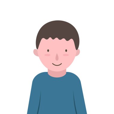 Genç Çocukların Düz Tasarım İllüstrasyonu