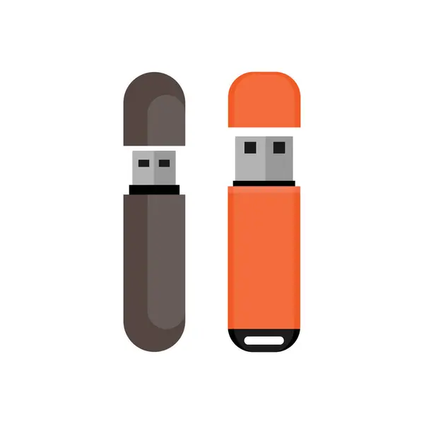 stock vector Portable USB Flash Drive Storage Technology