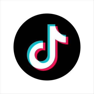 Sosyal Medya Bağlantısı için TikTok Uygulaması Simgesi Logosu