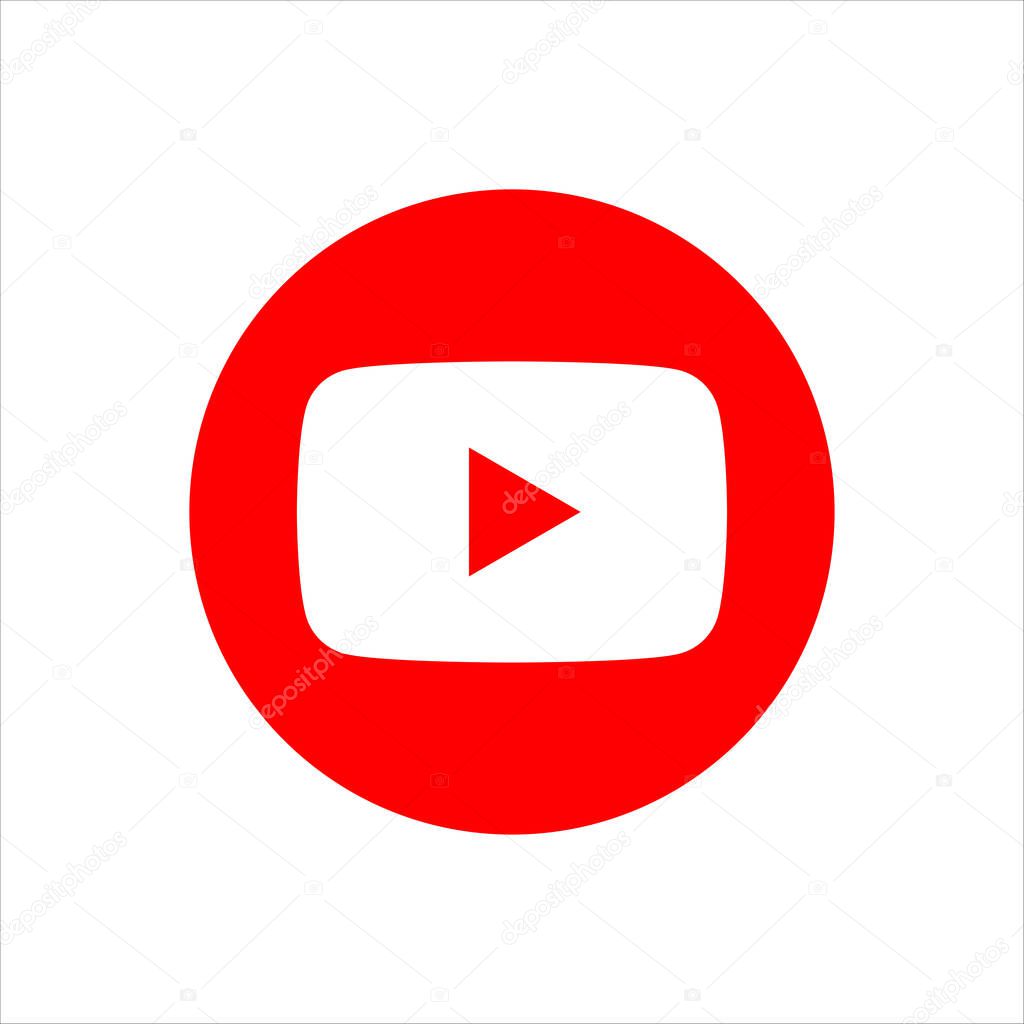Colorful YouTube Icons for Social Media Use