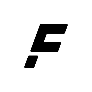 F Harfi Logosu - Modern Soyut Tasarım