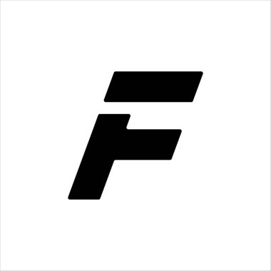F Harfi Logosu - Modern Soyut Tasarım