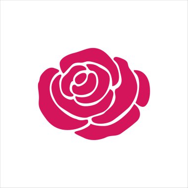 Romantik Tasarım İçin Zarif Gül Vektörü İllüstrasyonu