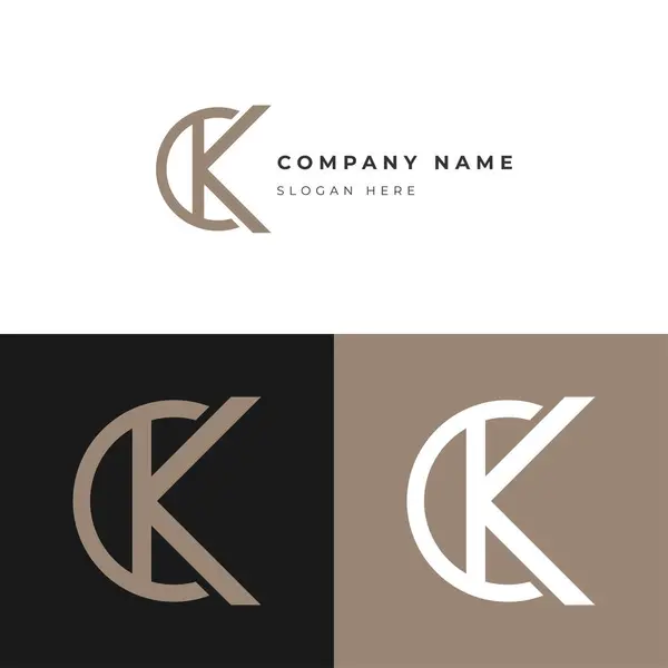 stock vector CK Logo Template: Modern, Customizable Corporate Branding