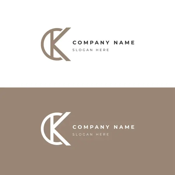 stock vector CK Logo Template: Modern, Customizable Corporate Branding