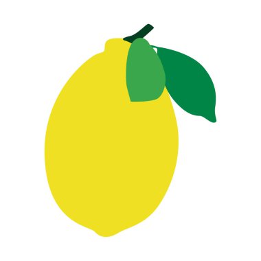 Canlı Citrus Grafikleri için Taze Limon Vektör İllüstrasyonu