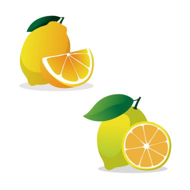 Bright Yellow Lemon Vector Art for Fresh Designs clipart