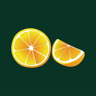 Sliced Orange Segments: Juicy Citrus Fruit Close-Up clipart