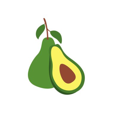 Olgun Avokado Dilimleri Kırsal Ahşap Masada